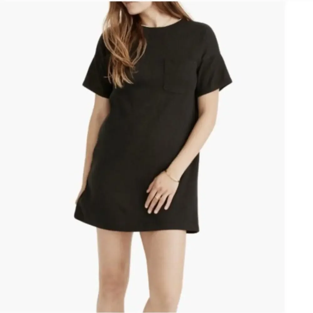 Madewell Pocket Tee Dress Black Size Small - Picture 3 of 13
